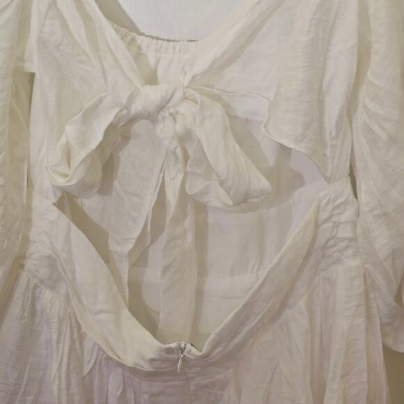 NwT Hello Molly This Is Espionage Dress White Mini Dress Sz L Bride Bachelorette - Picture 9 of 9